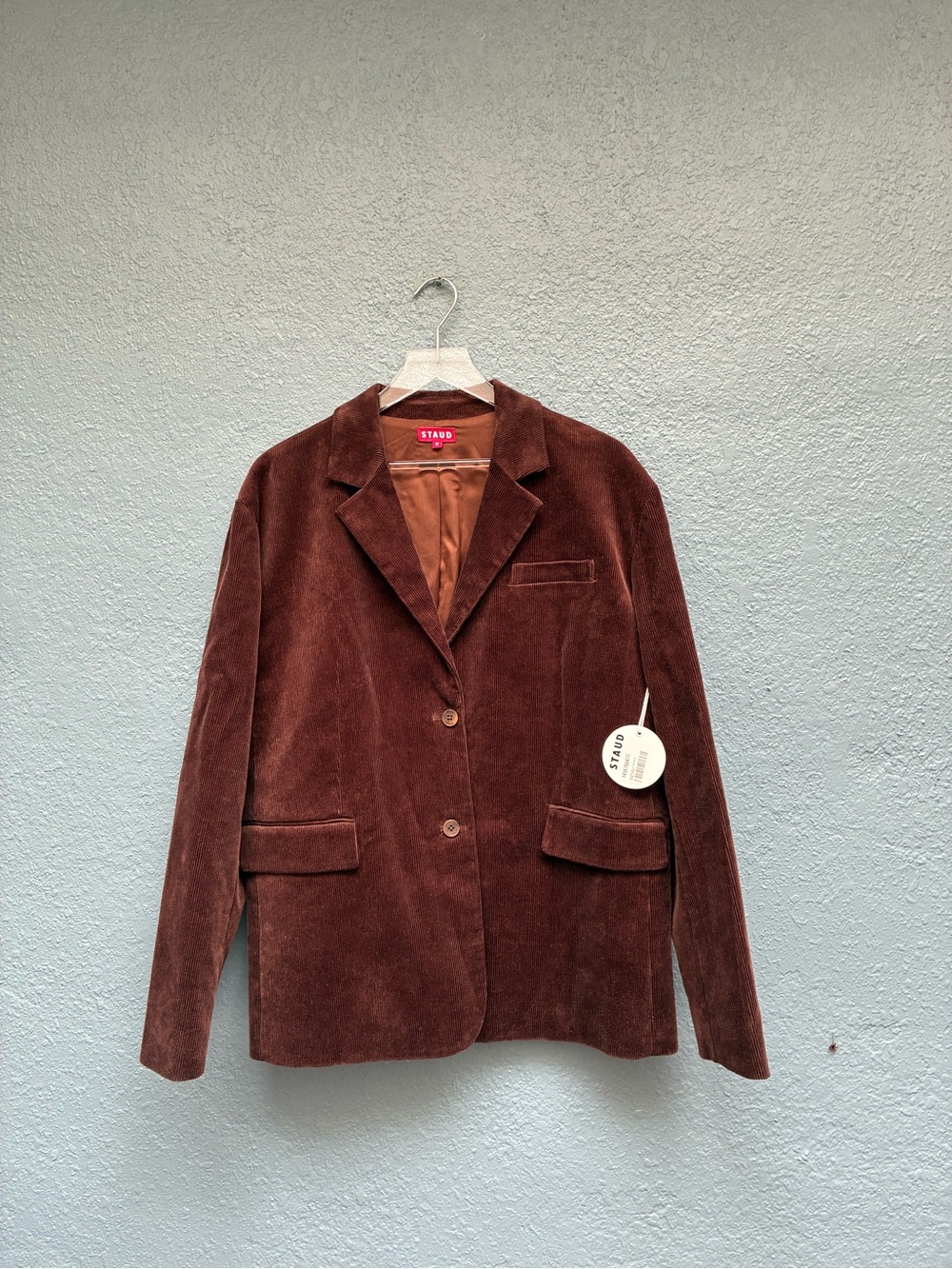 Staud NWT Brown Corduroy Blazer/ Jacket